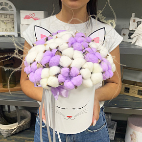 Шляпная коробка из воздушного хлопка