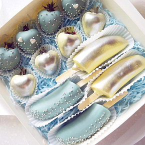 Набор конфет "Клубника и Бананы в шоколаде №1"