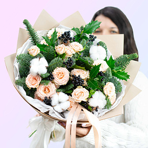 Букет "Нежная зима"