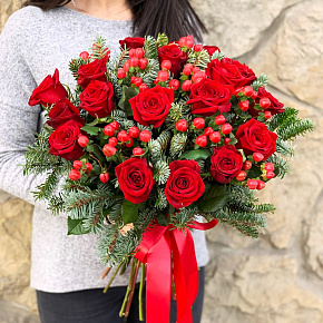 Букет "Зимнее пламя"