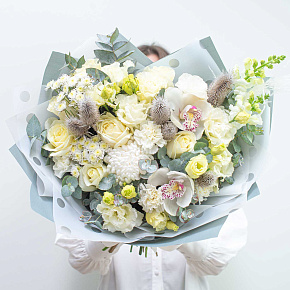 Букет "Белый бархат"