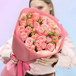 Букет из 7 веток розы "Барбадос" 60 см