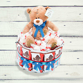 Композиция из Киндер Делис и конфет Раффаэлло