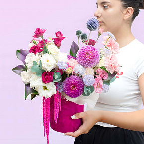 Коробка с цветами "Приятное утро"