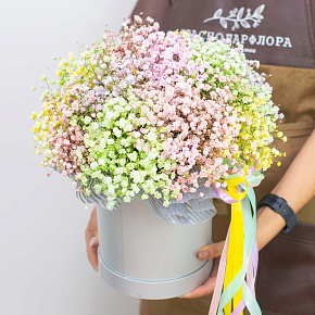 Шляпная коробка "Море цветов"