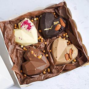 Набор handmade конфет "Сердца"